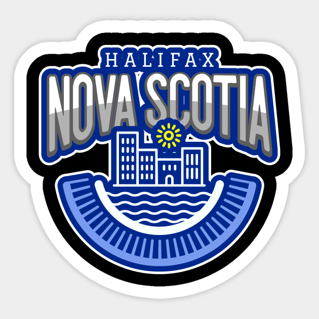 HALIFAX Nova Scotia Canada Sticker by SartorisArt1